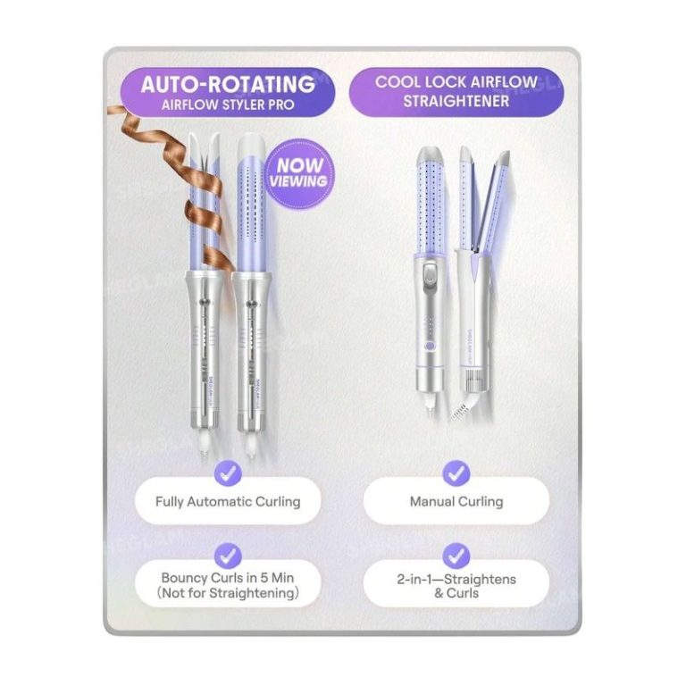 فر کننده و حالت دهنده مو شیگلم مدل Airflow Styler Pro-25mm سایز 25 میلی متر