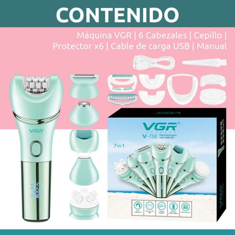 اپیلاتور ۷ کاره ضدآب وی جی آر مدل V-756