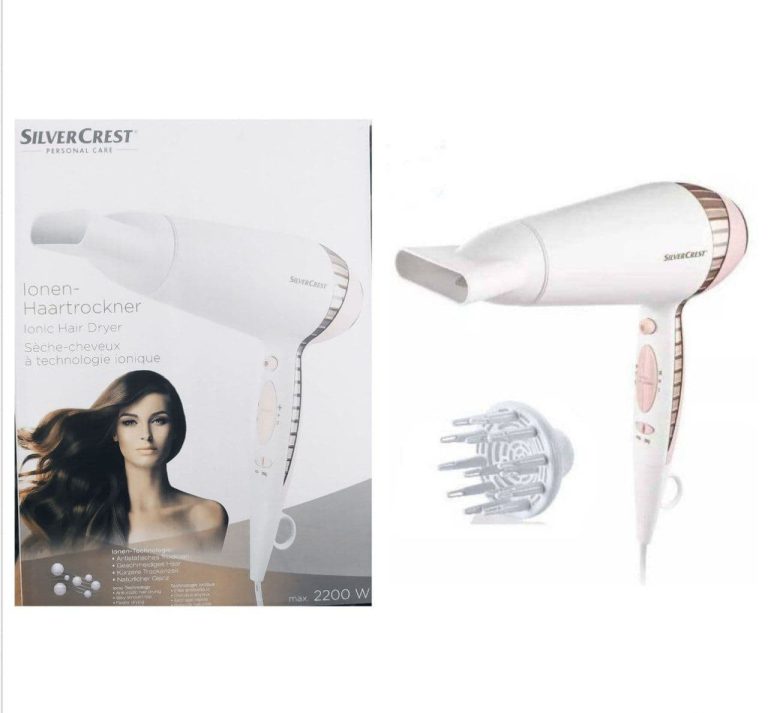 Silver crset hair dryer model max2200